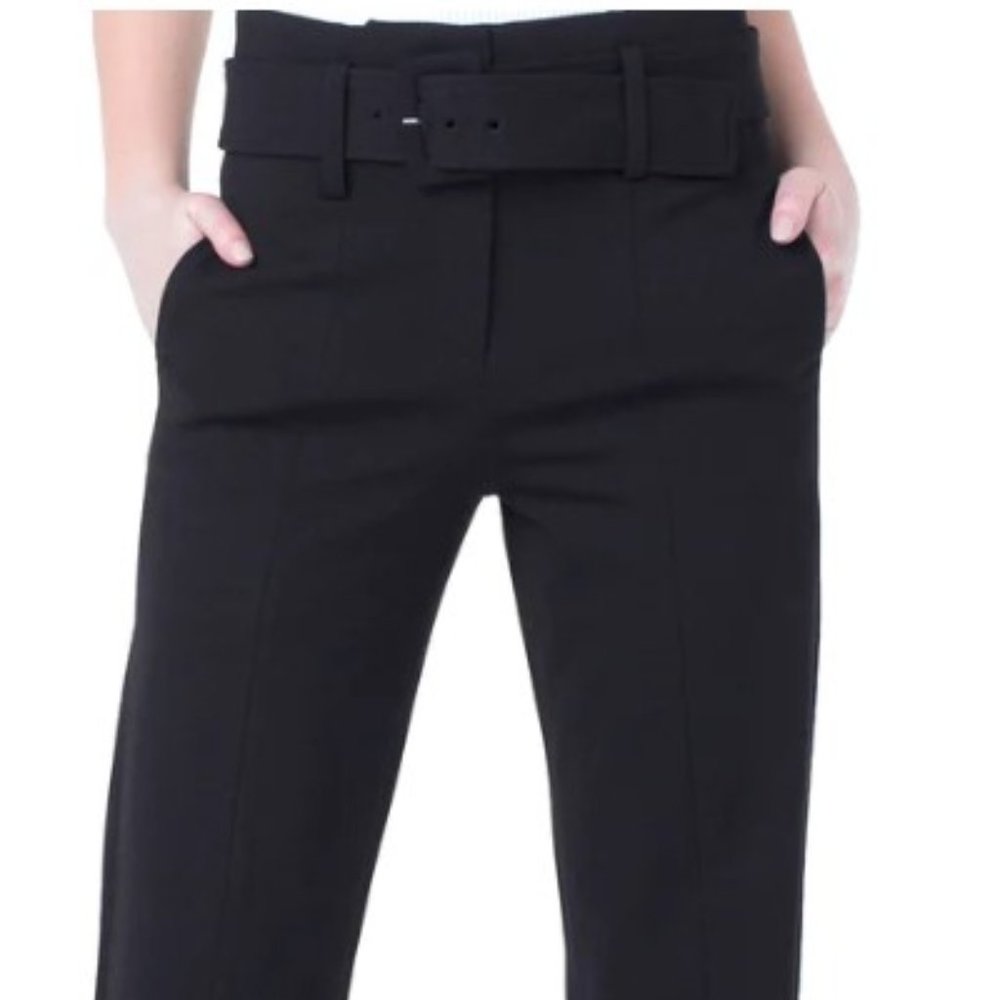 Liverpool Taylor High-Waist Belted Trouser (Black) - Well & Gently Loved